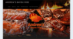 Desktop Screenshot of andrewsbayouribs.com